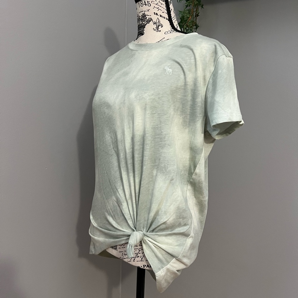 NWOT Abercrombie Kids Tie Dye Knot Front Top - Picture 4 of 6